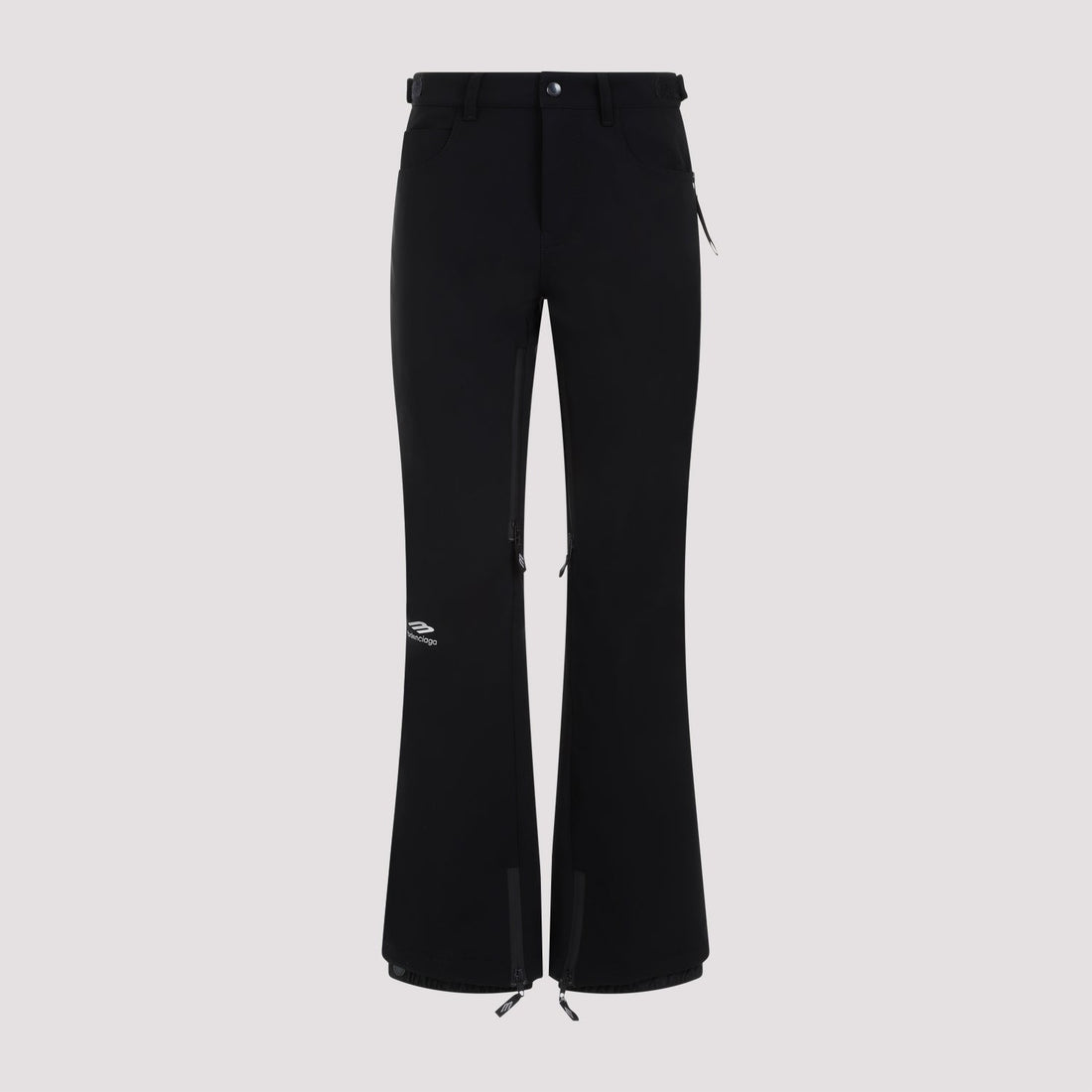 BALENCIAGA Sleek Polyamide Pants with Zipper Ankle Details