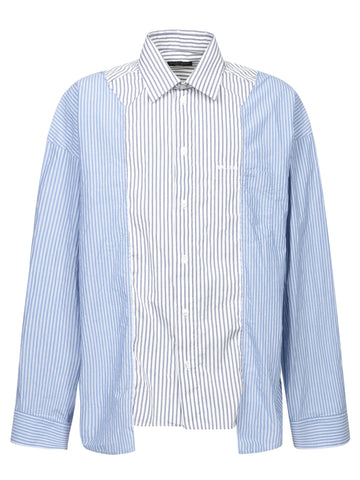 BALENCIAGA Classic Vertical Stripe Shirt for Men - FALL WINTER 24/25