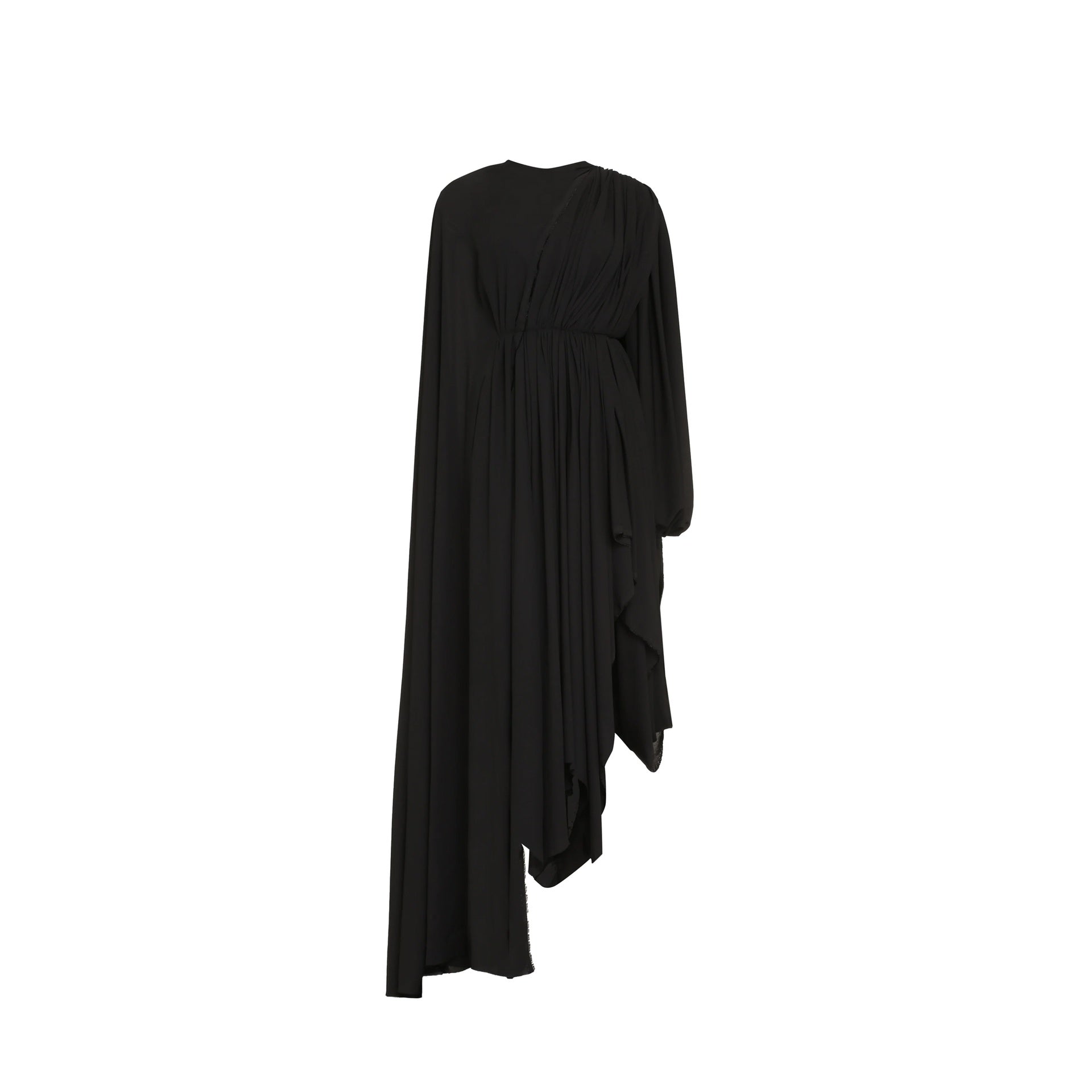 BALENCIAGA Asymmetric Hem Crepe Dress
