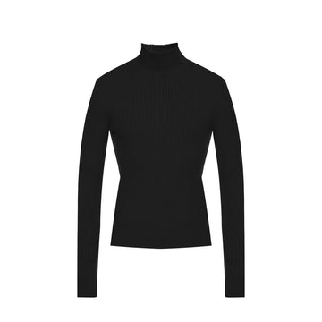 BALENCIAGA Cashmere Blend Rib Knit Turtleneck - Men's Size
