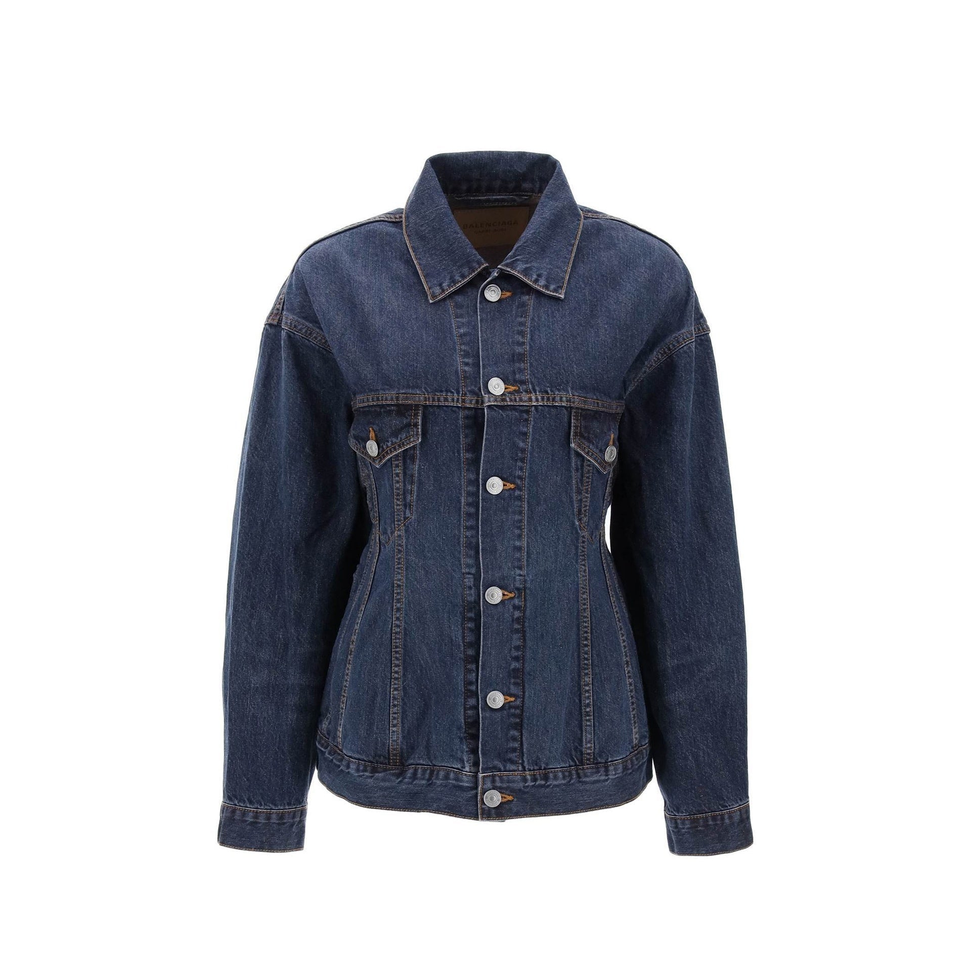 BALENCIAGA Hourglass Denim Jacket