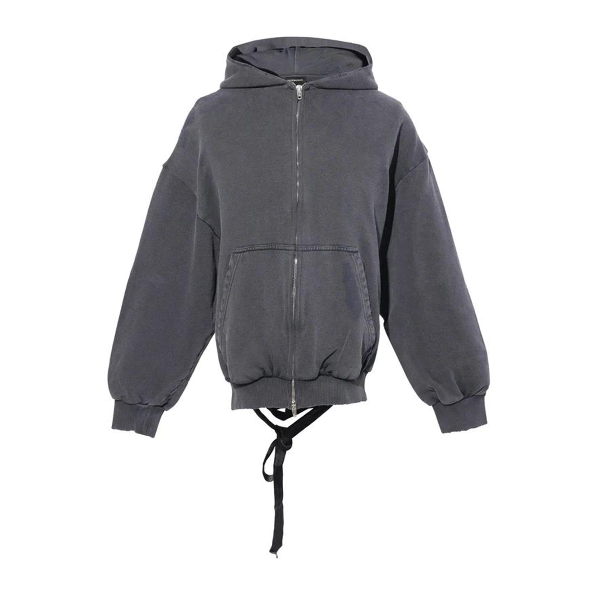 BALENCIAGA Lace-up Zip-up Hoodie for Women