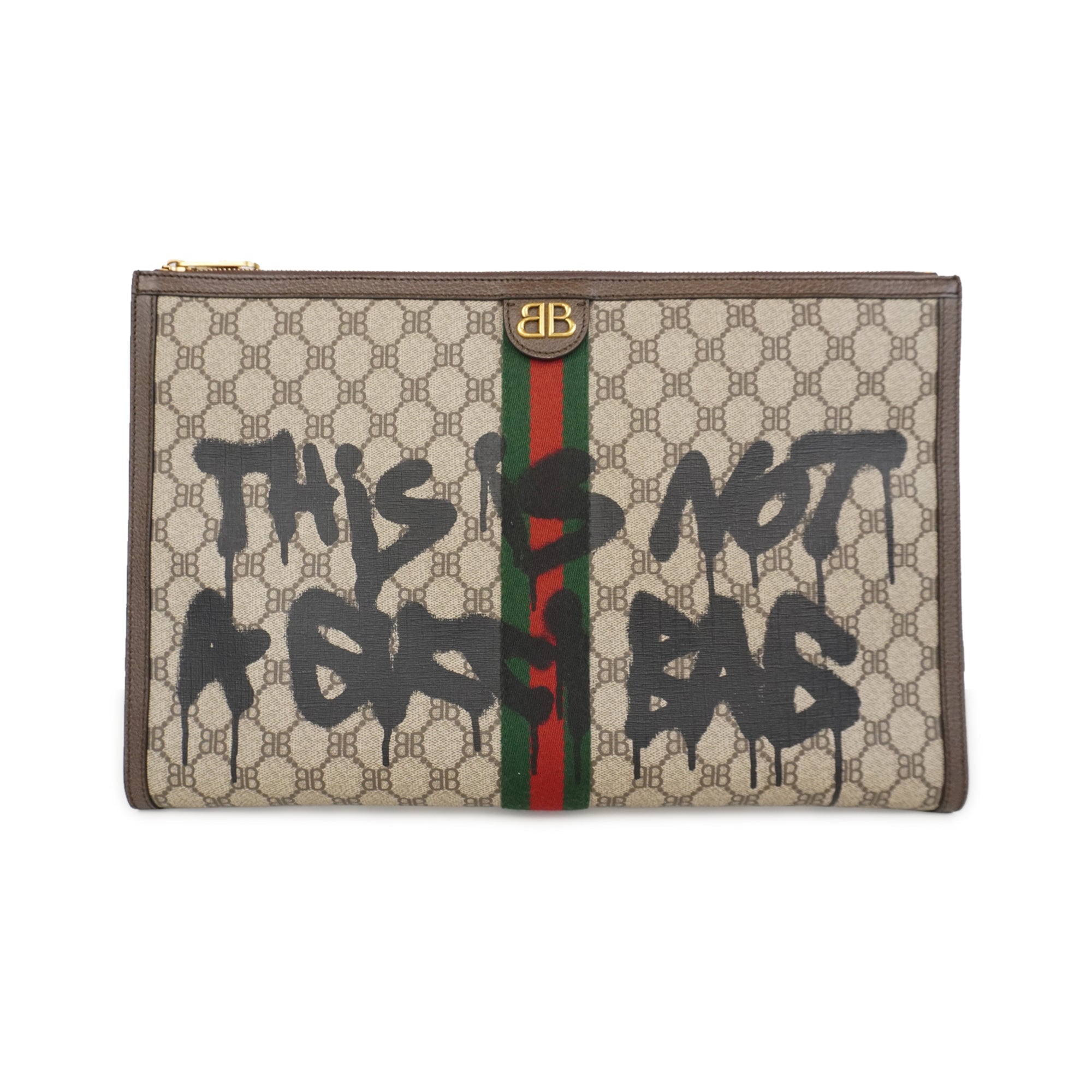 Gucci x Balenciaga 'The Hacker Project Graffiti Pouch'