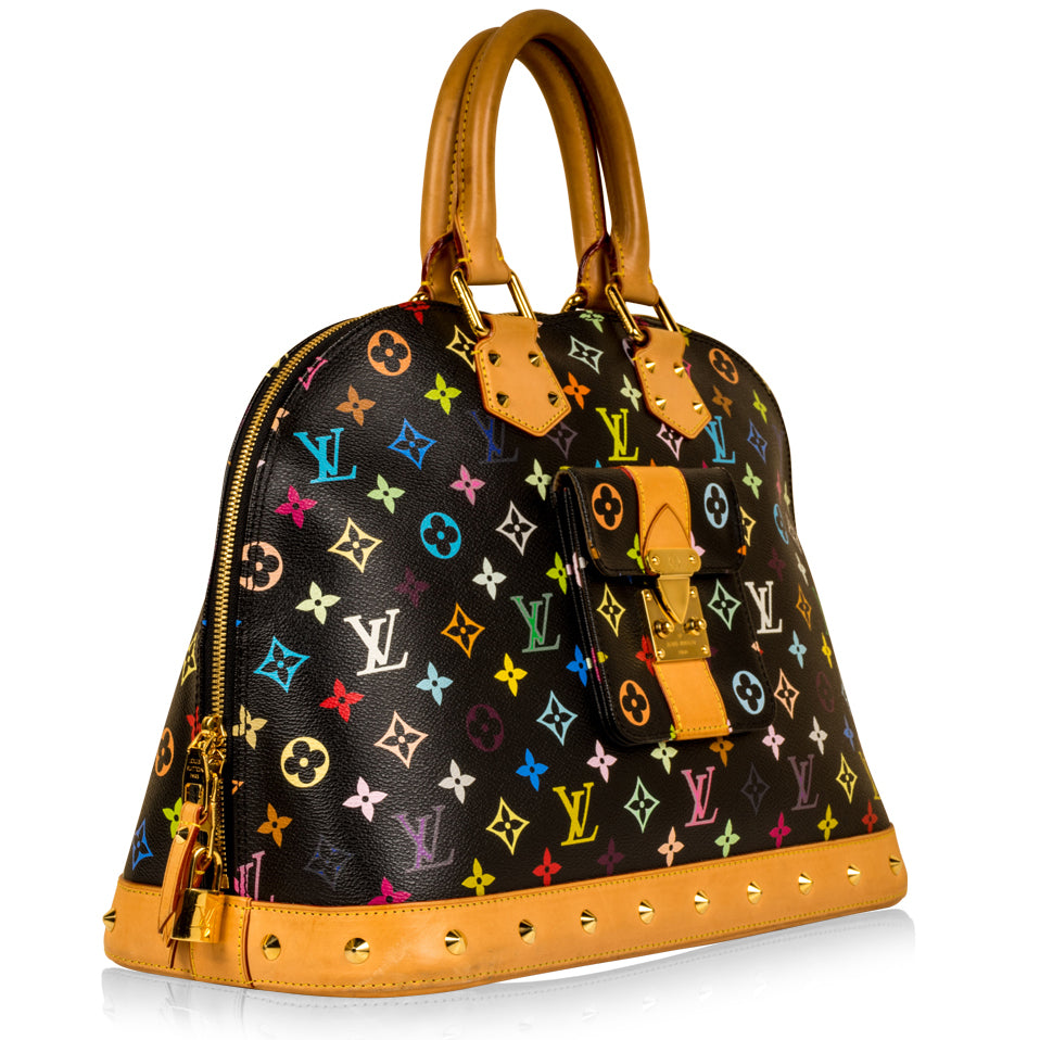 Louis Vuitton Alma GM Murakami Multicolore Black