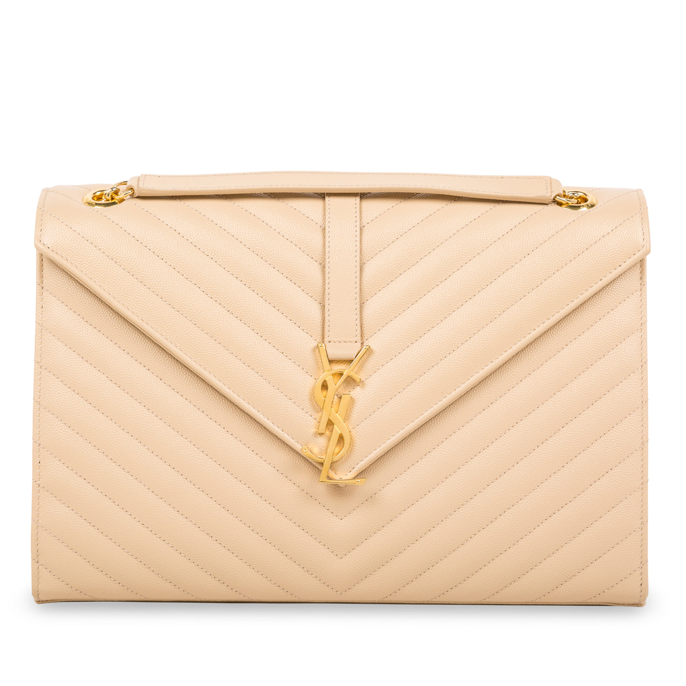 Yves Saint Laurent Large Monogram Envelope Shoulder Bag