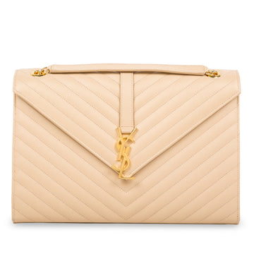 Yves Saint Laurent Large Monogram Envelope Shoulder Bag