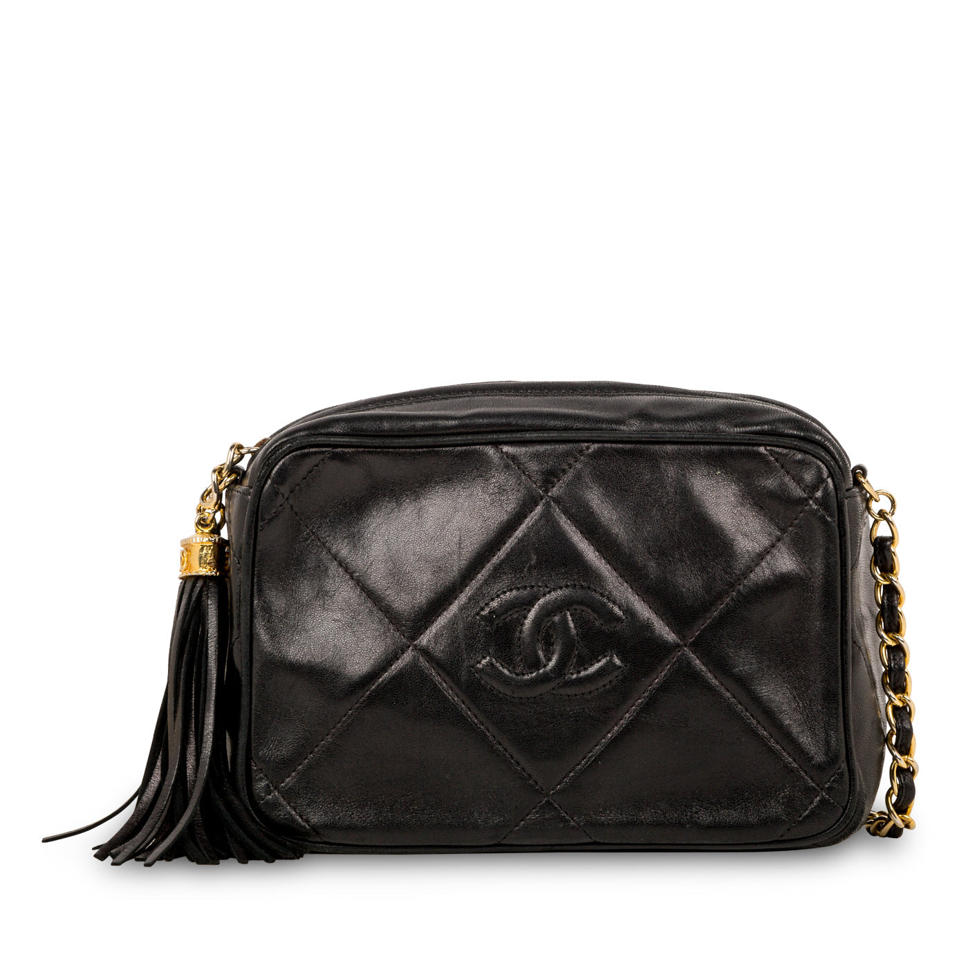 Chanel Vintage Lambskin Tassel Bag