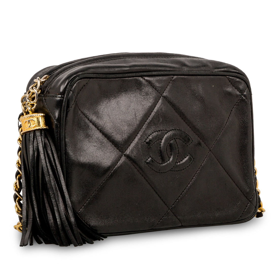 Chanel Vintage Lambskin Tassel Bag