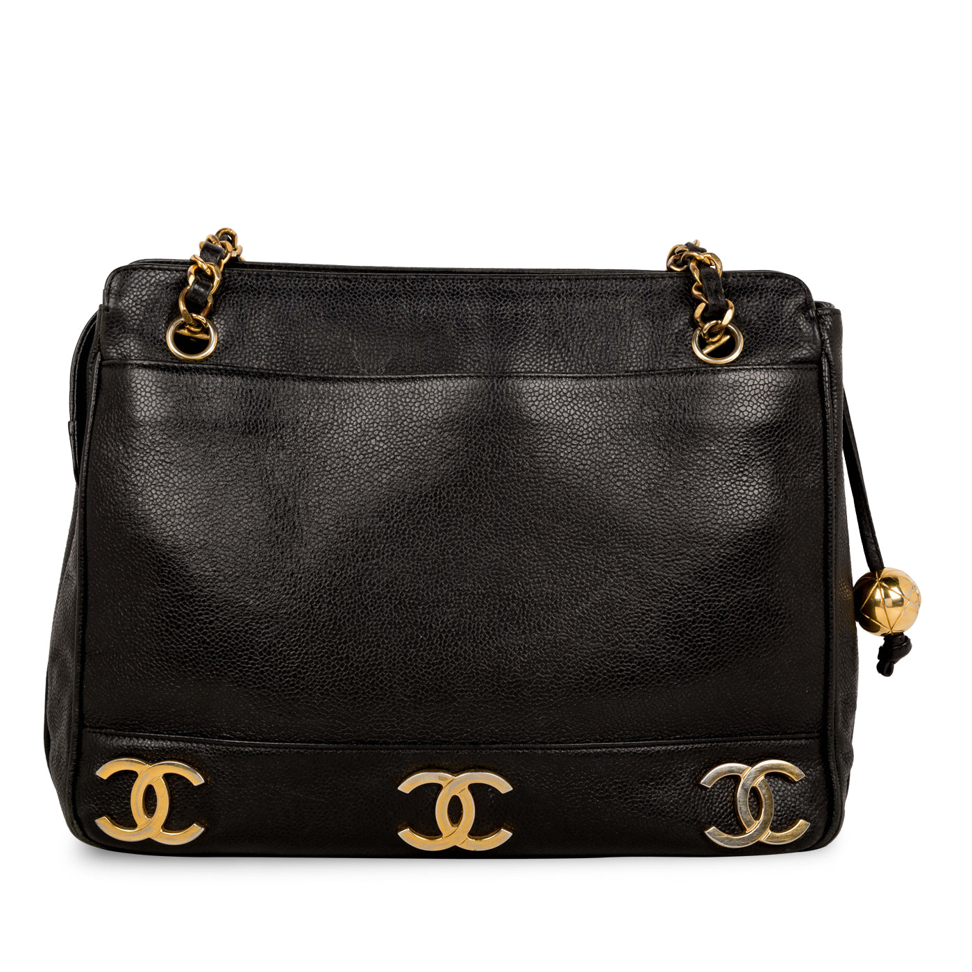 Chanel Triple Coco Caviar Shoulder Bag
