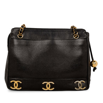 Chanel Triple Coco Caviar Shoulder Bag