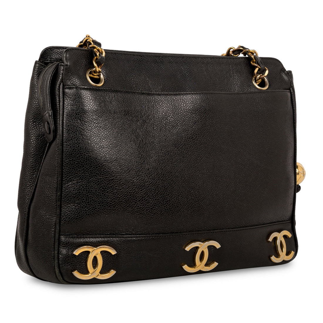 Chanel Triple Coco Caviar Shoulder Bag