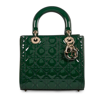 Christian Dior Lady Dior Medium Patent