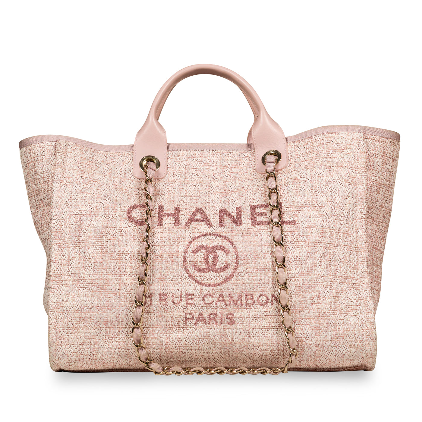 Chanel Deauville Tote Mixed Fabrics