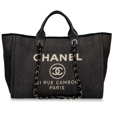 Chanel Deauville Large Tote Denim