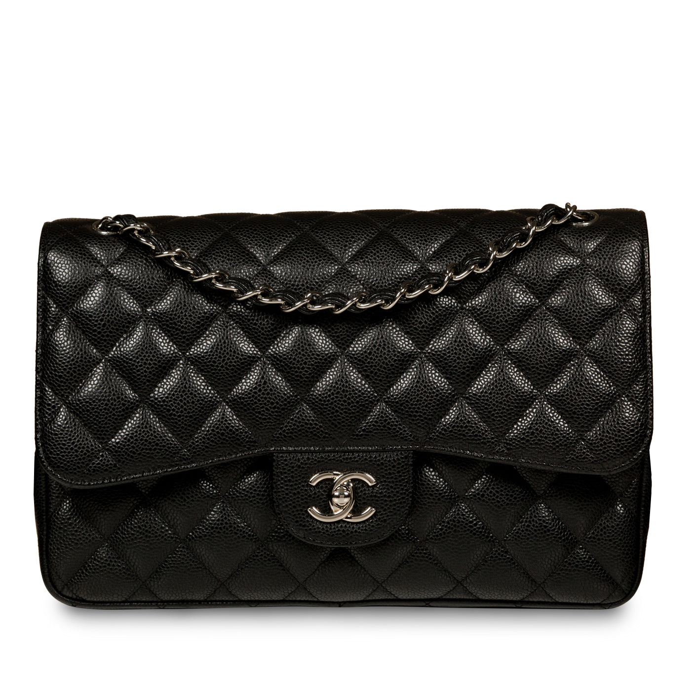 Chanel Classic Flap Bag Jumbo SHW