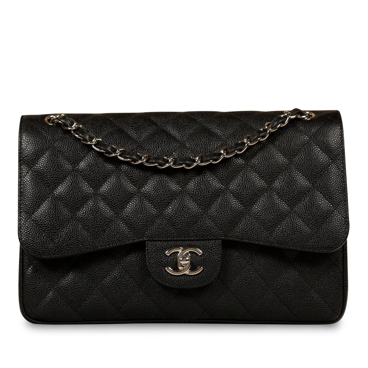 Chanel Classic Flap Bag Jumbo Caviar