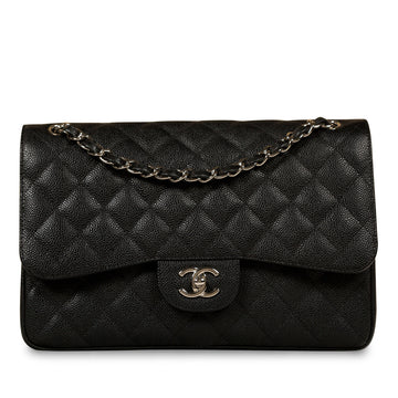 Chanel Classic Flap Bag Jumbo Caviar