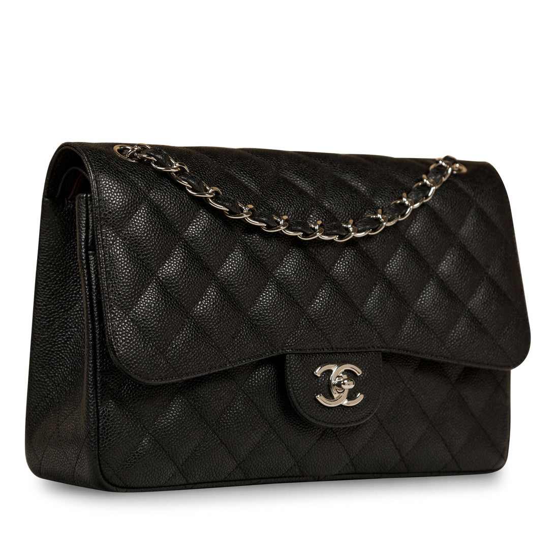 Chanel Classic Flap Bag Jumbo Caviar