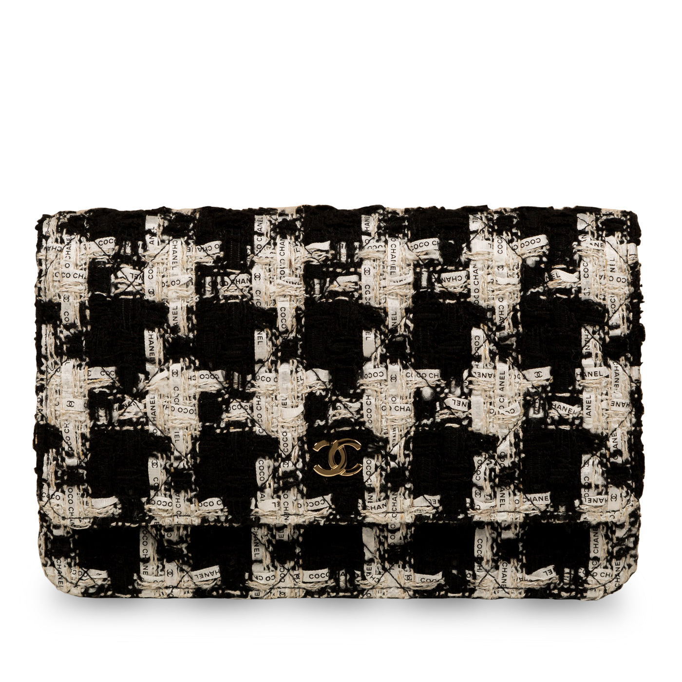 Chanel Wallet on Chain Tweed/Ribbon 20C