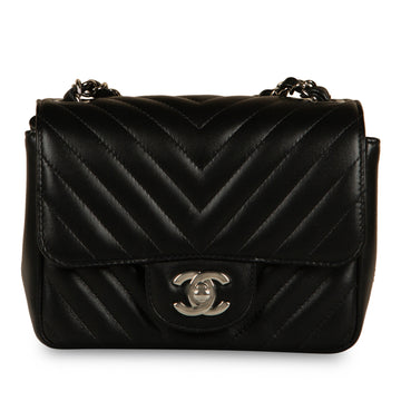 Chanel Classic Flap Bag Mini Square Chevron