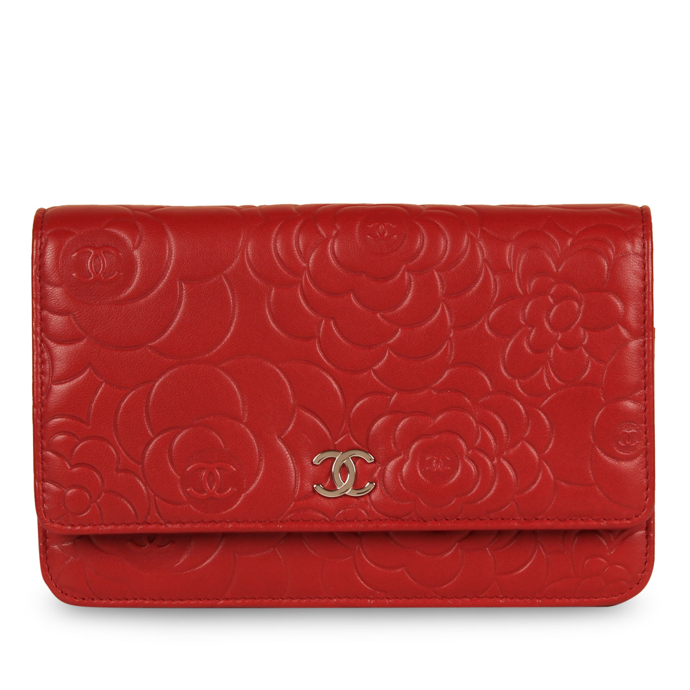 Chanel Camellia Wallet On Chain