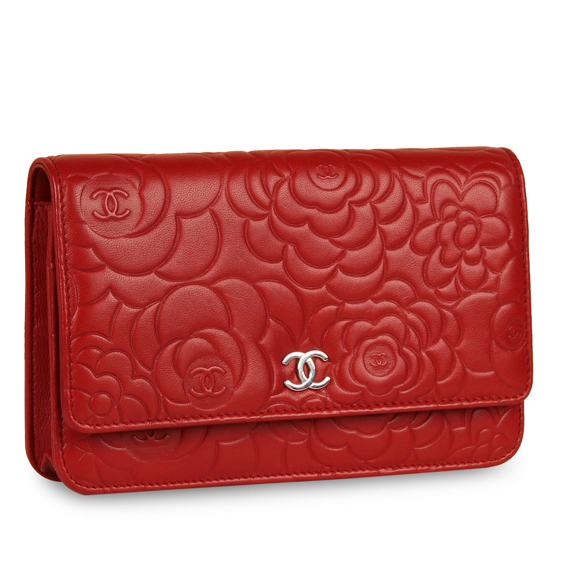 Chanel Camellia Wallet On Chain