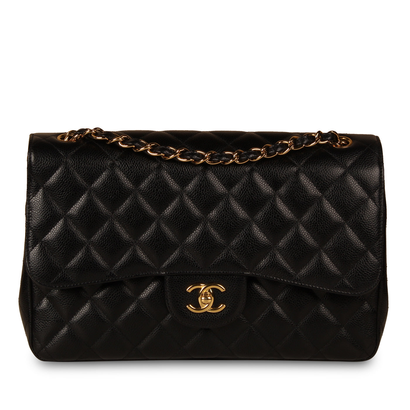 Chanel Classic Flap Bag Jumbo Caviar