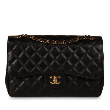 Chanel Classic Flap Bag Jumbo Caviar