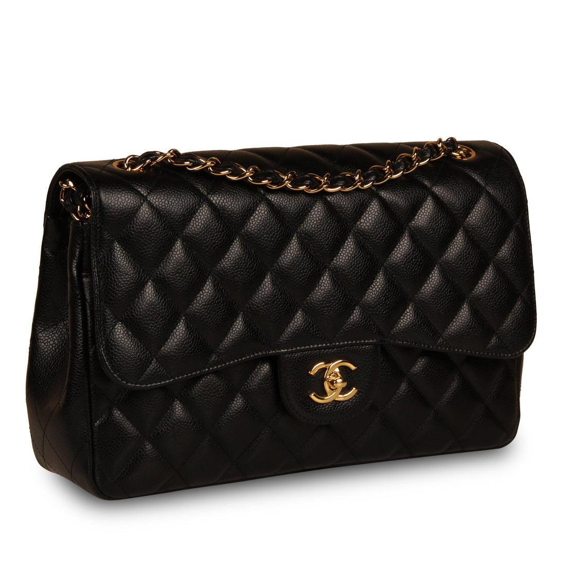 Chanel Classic Flap Bag Jumbo Caviar