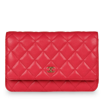 Chanel Classic Wallet on Chain Pink Caviar