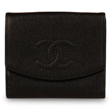 Chanel Vintage Classic Wallet Black Caviar