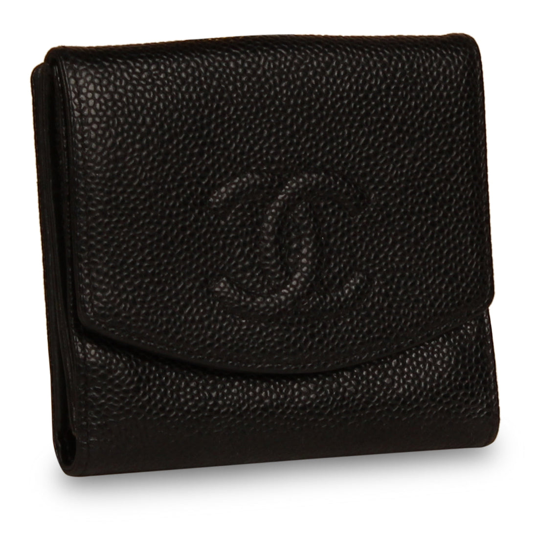 Chanel Vintage Classic Wallet Black Caviar