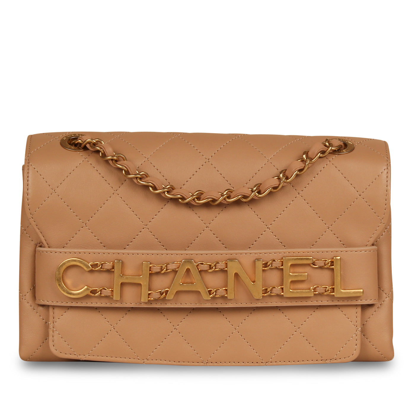 Chanel Medium Enchained Logo Flap Bag