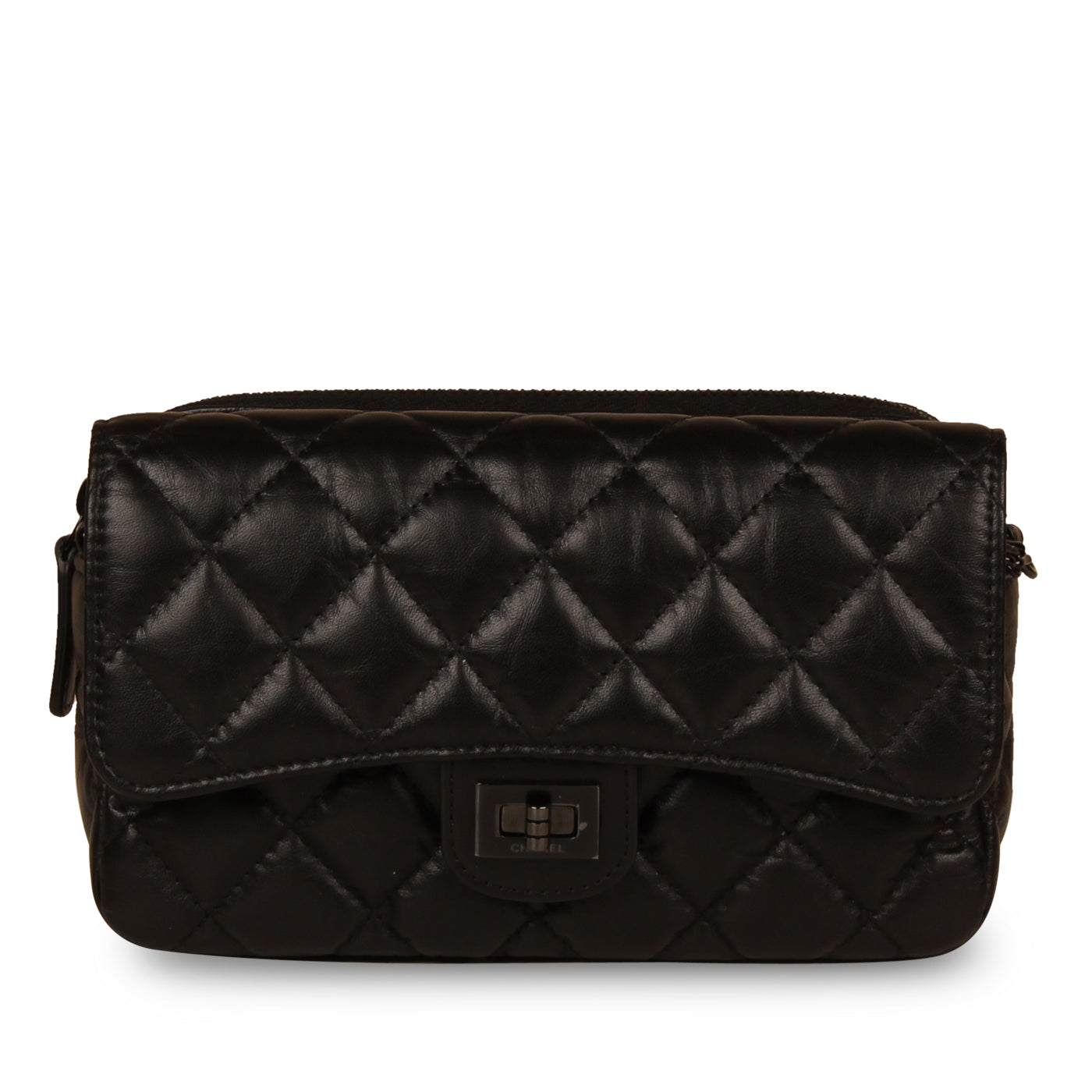 Chanel O-Case Re-Issue Crossbody Black calfskin
