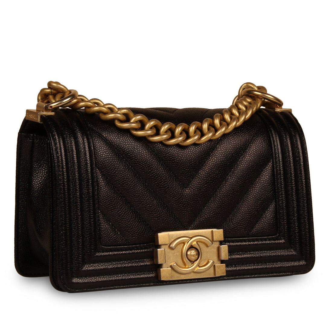 Chanel Boy Bag Small Black Caviar