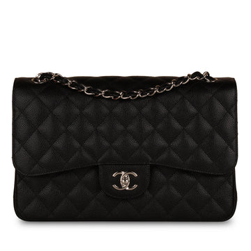 Chanel Classic Flap Bag Jumbo Caviar