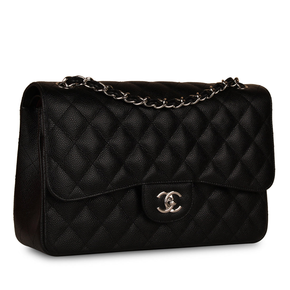 Chanel Classic Flap Bag Jumbo Caviar