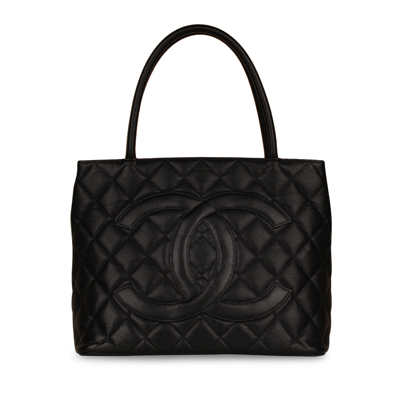 Chanel Vintage Medallion Tote Black