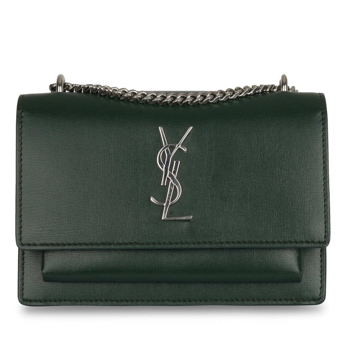 Yves Saint Laurent Mini Sunset Bag - Forest Green