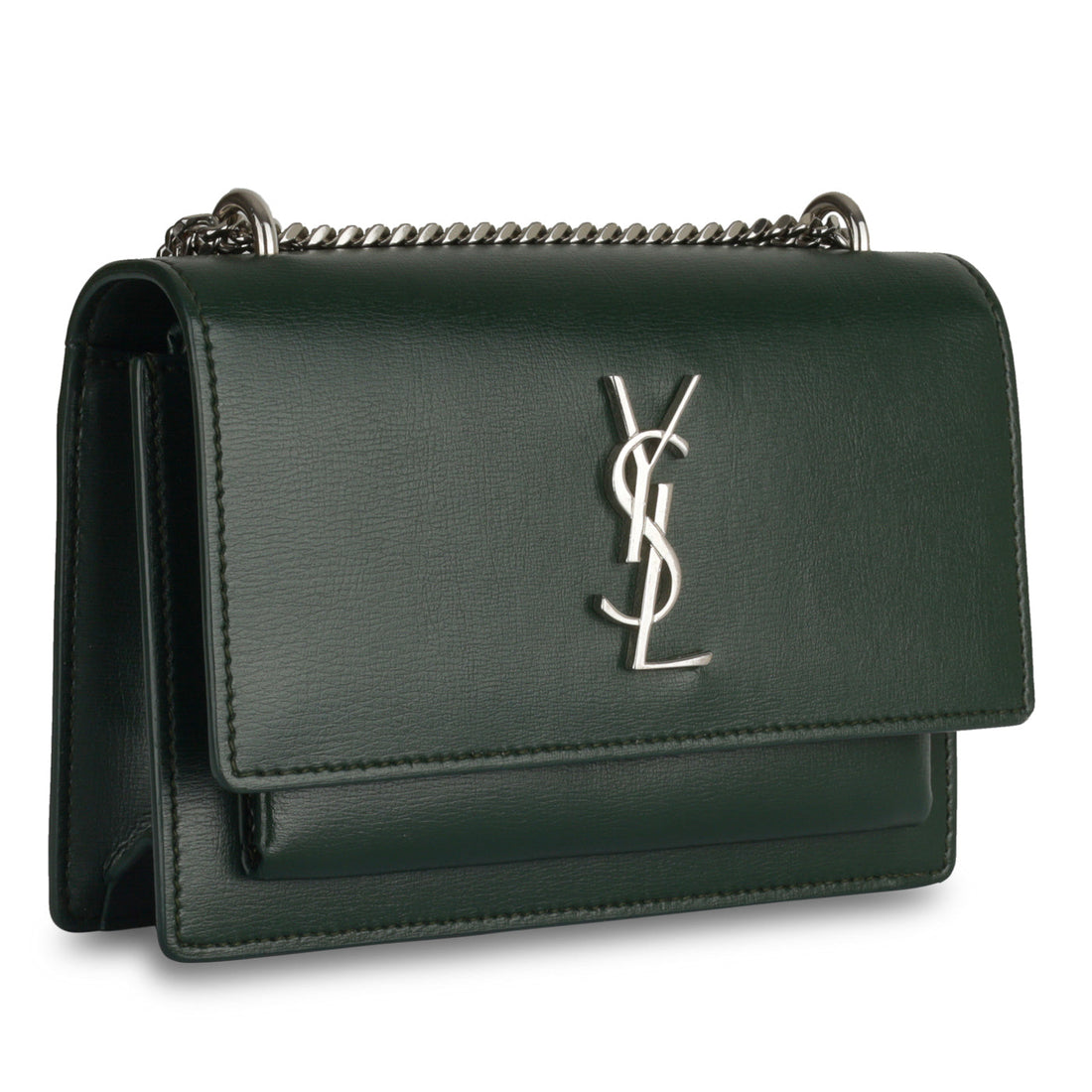 Yves Saint Laurent Mini Sunset Bag - Forest Green