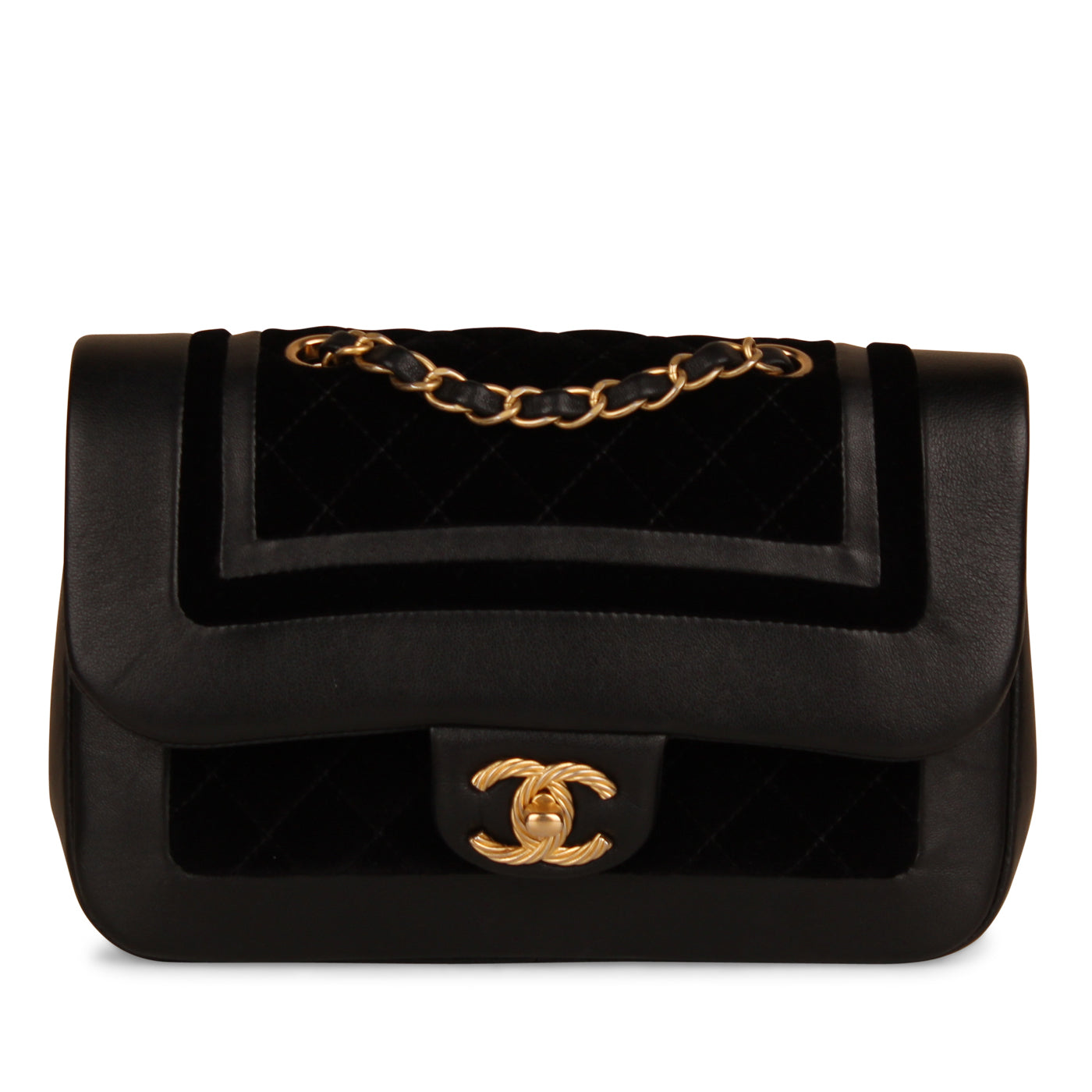 Chanel Velvet/Lambskin Flap Bag