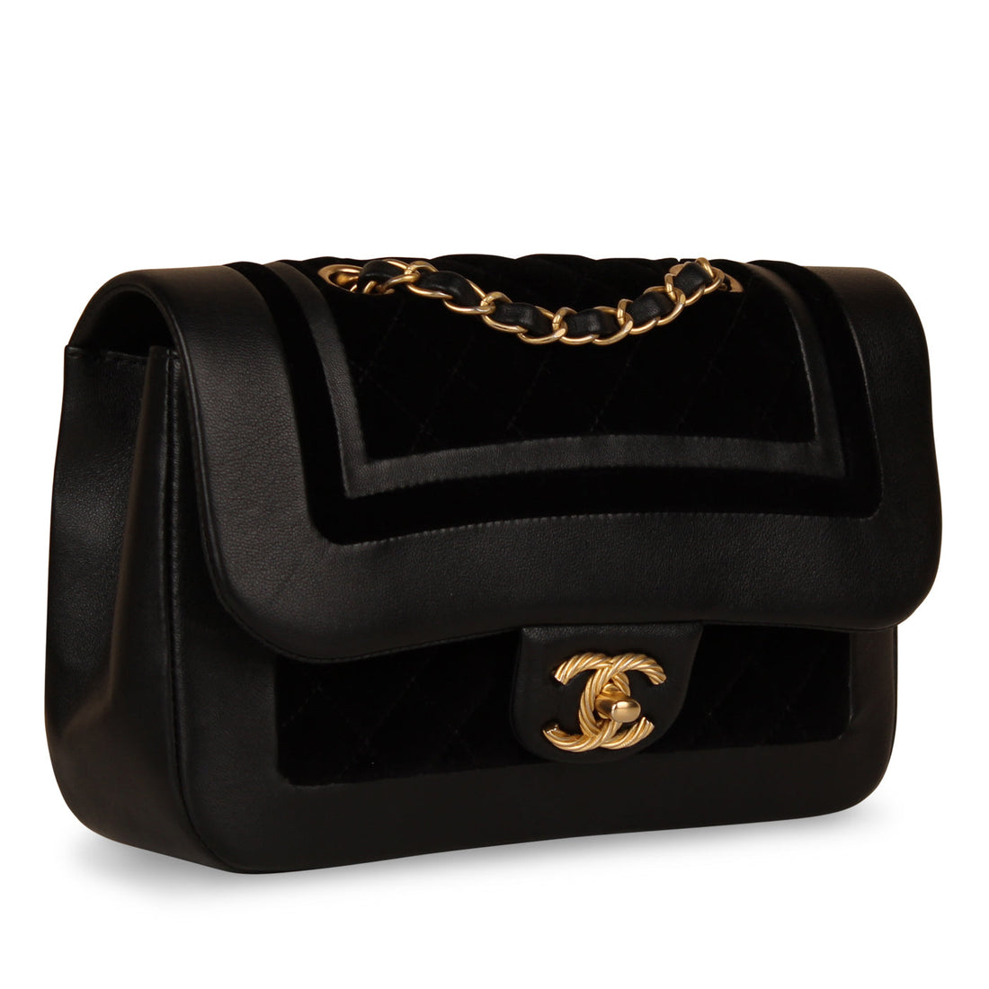 Chanel Velvet/Lambskin Flap Bag