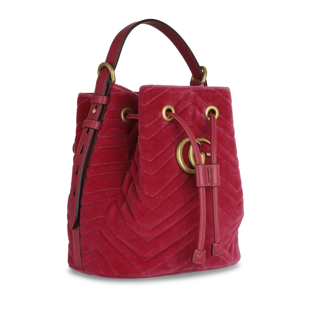 Gucci Marmont Bucket - Pink Velvet