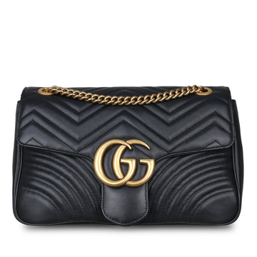 Gucci Medium Marmont Bag - Black
