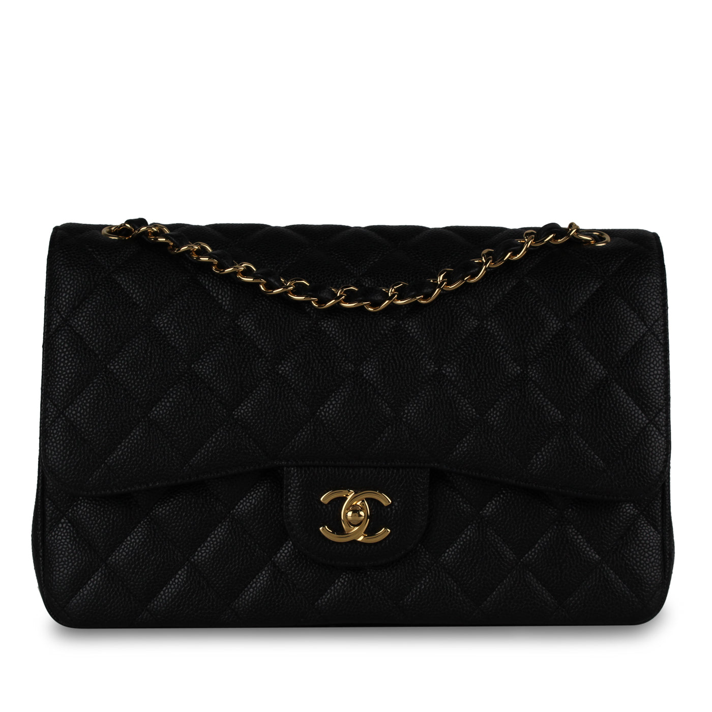 Chanel Classic Flap Bag Jumbo Caviar