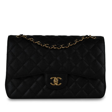 Chanel Classic Flap Bag Jumbo Caviar