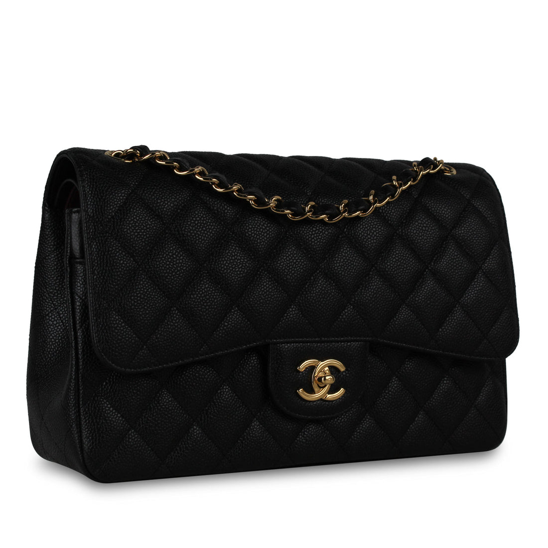 Chanel Classic Flap Bag Jumbo Caviar