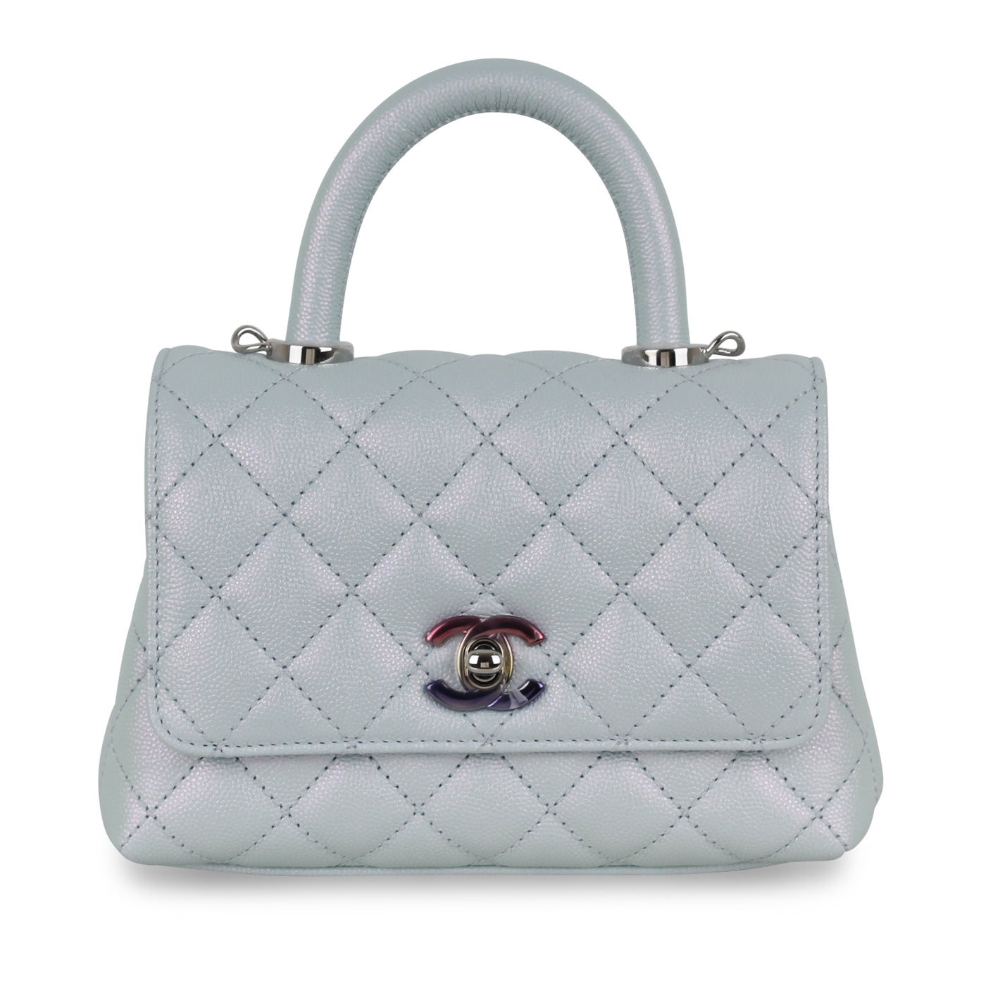 Chanel Mini Coco Handle Iridescent