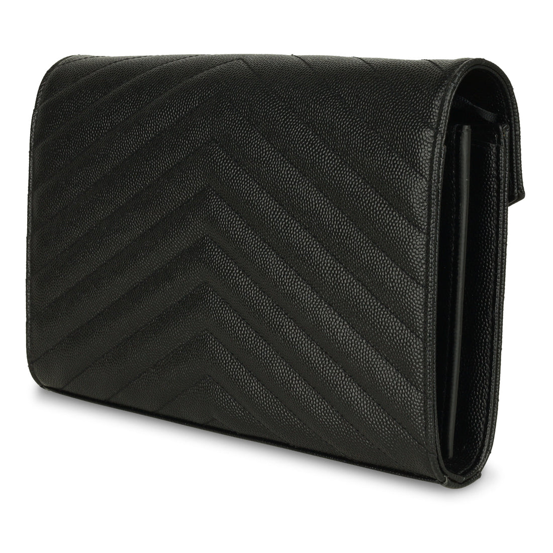Yves Saint Laurent Envelope Chain Wallet - Black