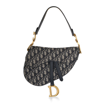 Christian Dior Saddle Bag Oblique Canvas